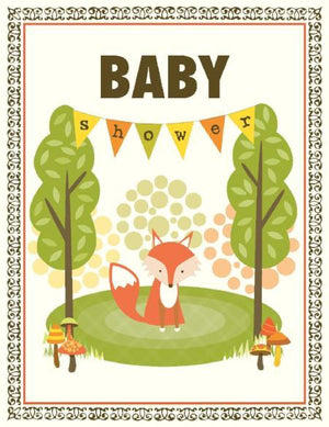 VA9055-Fox Shower Baby Card
