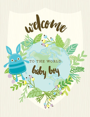 VA9062-Welcome Baby Boy Card