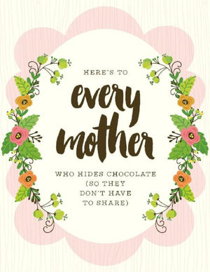 NEW-Mother Hides Chocolate Card