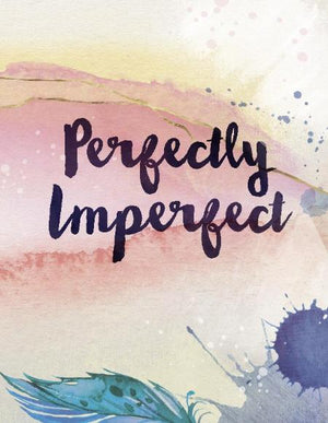 watercolour feather Perfectly Imperfect encouragement greeting card