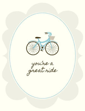 You're a Great Ride Love valentine greeting Card