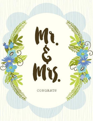 NEW-Mr & Mrs Congrats Card