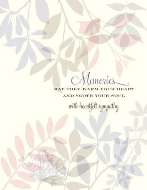 May Memories Warm Your Heart Sympathy Greeting Card