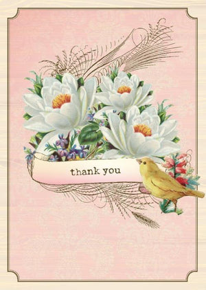 BN5035-Aviary Lillies Boxed Note