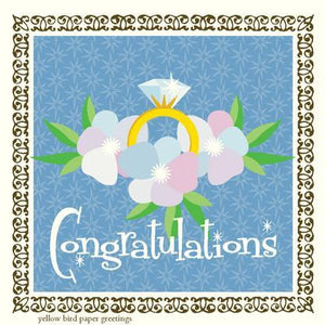 Pretty Bling Ring congratulations Gift tag