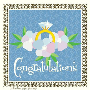 Pretty Bling Ring congratulations Gift tag