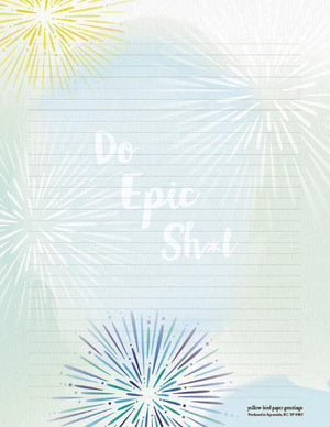 Firework images Do Epic Sh*t Stationery Writing Pad