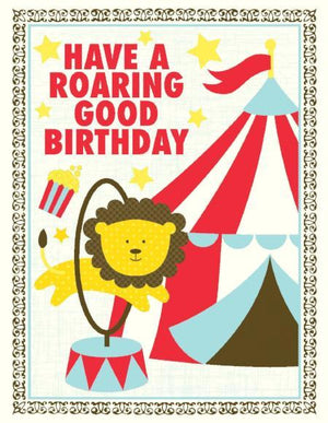 Kids Roaring Good Birthday greeting Card