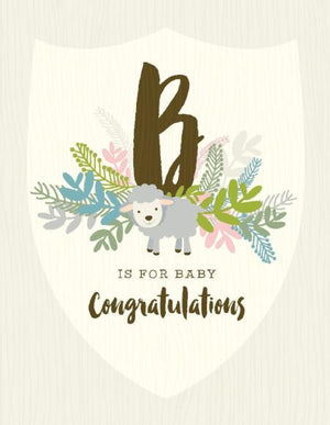 B For Baby congratulations greeting Card