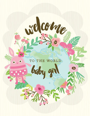 VA9061-Welcome Baby Girl Card
