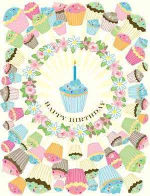 Cupcake Bouquet Birthday Card