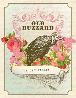 Vintage Old Buzzard Birthday Card
