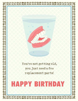 You Just Need Some Replacement Parts Birthday Card