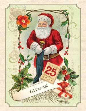 Christmas Santa Fill'er Up greeting Card