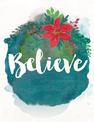 Believe in Christmas greeting card