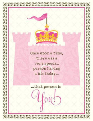 Princess Castle Birthday Card