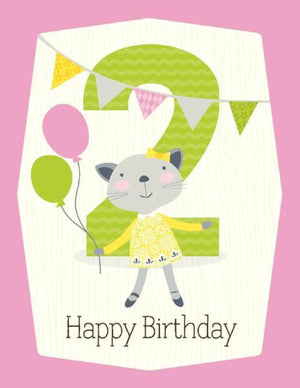 kids 2nd ballon Birthday Card