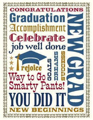 VS9028-Multi Text Graduation Card