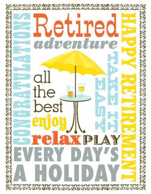 Multi Saying Retirement greeting Card