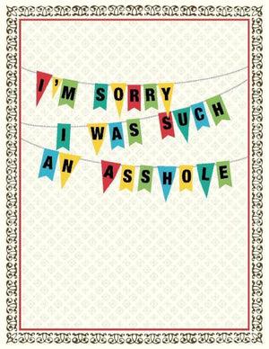 VS9043-Sorry Asshole Card