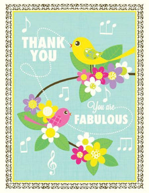 Tweety Birds You Are Fabulous Thank You Greeting Card