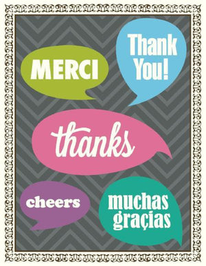 Multi Saying Thank You Greeting Card