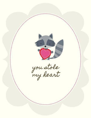 Stole My Heart Love valentine greeting Card