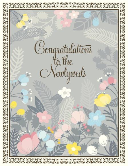 Newlywed Greeting Card Newlywed Greeting Card