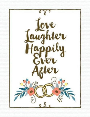 Two Rings Happily Ever After Wedding greeting card