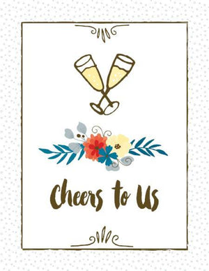 Cheers to us love anniversary greeting card