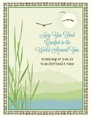 Lake Reeds Difficult Time Sympathy Greeting Card