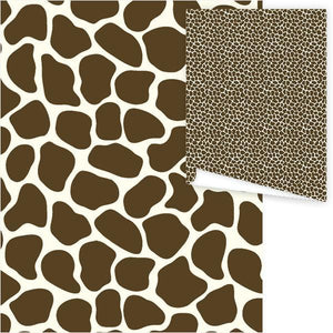 WP3006-Brown Giraffe Gift Wrap