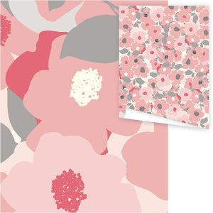 WP3024-Pastel Poppies Gift Wrap